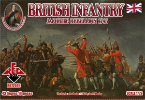 Red Box 1:72 RB72049 British Infantry 1745,Jacobite Rebellion