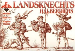 Red Box 1:72 RB72059 Landsknechts (Halberdiers),16th century