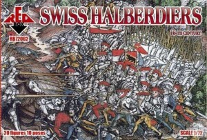 Red Box 1:72 RB72062 Swiss halberdiers, 16th century