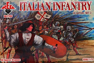 Red Box 1:72 RB72100 Italian infantry,16th century, set 2