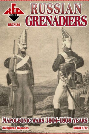 Red Box 1:72 RB72130 Russian grenadiers, 1804-1808
