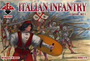 Red Box 1:72 RB72099 Italian infantry, 16th century, set 1