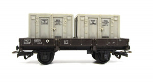 Spur H0 Jouef 645 Containertragwagen 722436 SNCF 104568 (5066C)