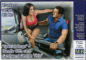 Master Box Ltd. 1:24 MB24062 Truckers seriesSpecial CargoHandle wit care!Sandy and George