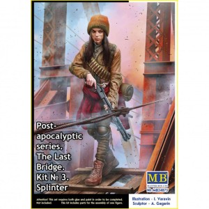 Master Box Ltd. 1:24 MB24075 Splinter. Pst-apocalyptic series. The Last Bridge. Kit No.3