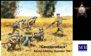 Master Box Ltd. 1:35 MB3563 Counterattack, Soviet infantry, 1941