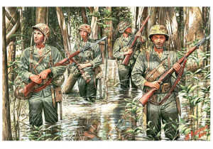 Master Box Ltd. 1:35 MB3589 U.S. Marines in jungle, WWII era