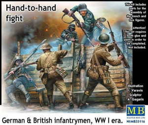 Master Box Ltd. 1:35 MB35116 Hand-to-hand fight,German&British infant infantrymen, WWI era