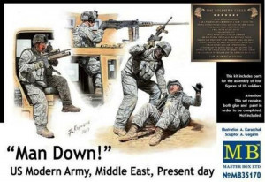 Master Box Ltd. 1:35 MB35170 Man Down! U.S. Modern Army,Middle east