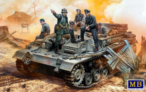 Master Box Ltd. 1:35 MB35208 German StuG III Crew, WWII era.Their position is behind that forest