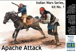 Master Box Ltd. 1:35 MB35188 Apache Attack,Indian Wars Series,kit No1