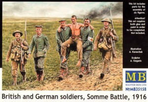 Master Box Ltd. 1:35 MB35158 British and German soldiers,Somme Battle