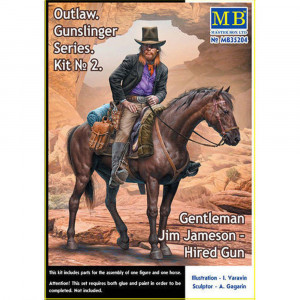 Master Box Ltd. 1:35 MB35204 Outlow. Gunslinger series. Kit No.2. Gentleman Jim Jameson - Hired Gun