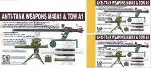 AFV-Club 1:35 35021 106 mm + TOW / ANTITANK WEAPONS