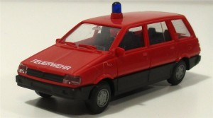 Spur H0 Rietze PKW Mitsubishi Space Wagon Feuerwehr (55/20C)