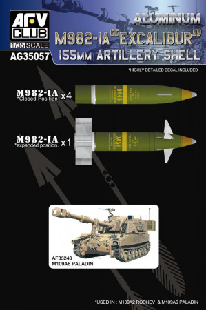 AFV-Club 1:35 AG35057 New 155mm artillery shell