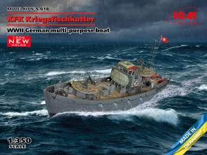 ICM 1:350 S.018 KFK Kriegsfischkutter, WWII German multi-purpose boat(100% new molds)