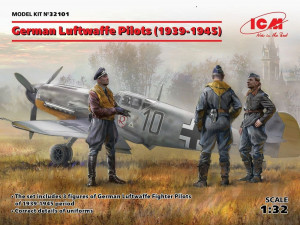 ICM 1:32 32101 German Luftwafe Pilots(1939-1945)(3 Figu