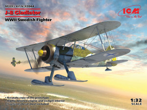 ICM 1:32 32044 J-8 Gladiator, WWII Swedish Fighter