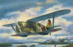 ICM 1:72 72074 I-153 Chaika, WWII Soviet Biplane Fighter
