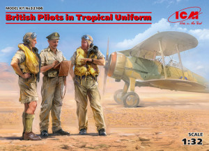 ICM 1:32 32106 British Pilots in Tropical Uniform(1939-1943)(3 figures)