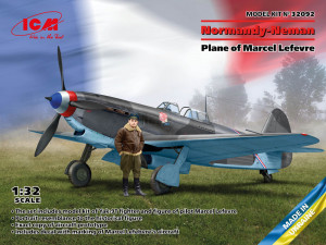 ICM 1:32 32092 Normandy-Neman. Plane of Marcel Lefevre(Yak-9T w.M.Lefevre figure)