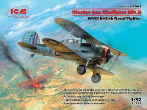 ICM 1:32 32042 Gloster Sea Gladiator Mk.II , WWII British Naval Fighter