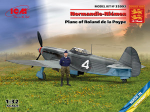 ICM 1:32 32093 Normandie-Niemen. Plane of Roland de la Poype(Yak-9T w.Roland de la Poype figure
