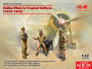ICM 1:32 32110 Italian Pilots in Tropical Uniform (1939-1943) (
