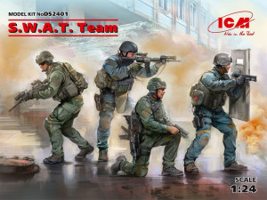 ICM 1:24 DS2401 S.W.A.T. Team (4 figures)