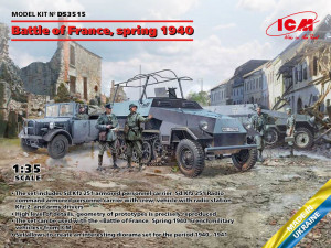 ICM 1:35 DS3515 Battle of France, spring 1940. German combat vehicles