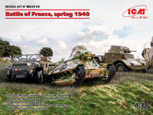 ICM 1:35 DS3514 Battle of France, spring 1940 (Panhard 178 AMD-35,FCM 36,Laffly V15T)