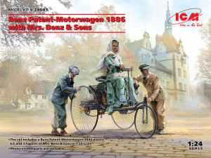 ICM 1:24 24041 Benz Patent-Motorwagen 1886 with Mrs. Benz & Sons