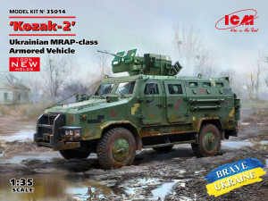 ICM 1:35 35014 Kozak-2, Ukrainian MRAP-class Armored Vehicle (100% new molds) - NEU