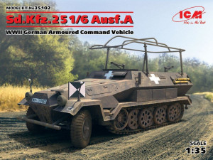 ICM 1:35 35102 Sd.Kfz.251/6 Ausf.A,WWII German Armoured Command Vehicle