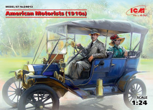 ICM 1:24 24013 American Motorists (1910s)(1male,1female figures)