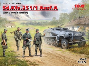 ICM 1:35 35103 Sd.Kfz.251/1 Ausf.A with German Infantry