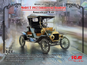 ICM 1:24 24016 Model T 1912 Commercial Roadster,America Car