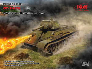 ICM 1:35 35354 OT-34/76, WWII Soviet flamethrower tank