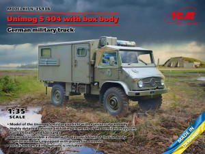 ICM 1:35 35136 Unimog S 404 with box body,German military truck