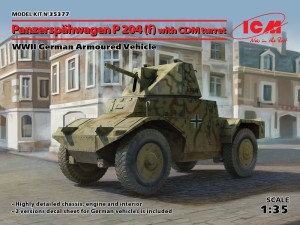 ICM 1:35 35377 Panzerspähwagen P 204(f)with CDM turret, WWII German Armoured Vehicle