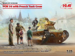ICM 1:35 35338 FCM 36 with French Tank Crew