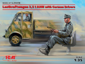 ICM 1:35 35418 Lastkraftwagen 3,5t AHN w.German Drivers Limited