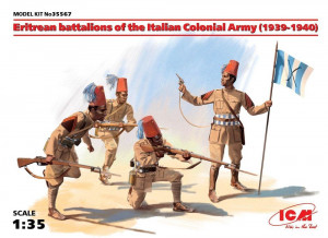 ICM 1:35 35567 Eritrean battalions of the Italian Army (1939-1940) 4 figures