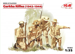 ICM 1:35 35563 Gurkha Rifles (1944) (4 figures)