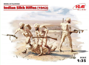 ICM 1:35 35564 Indian Sikh Rifles (1942) (4 figures)