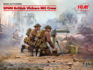 ICM 1:35 35646 WWII British Vickers MG Crew(Vickers MG & 2 figures)