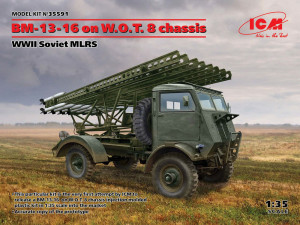 ICM 1:35 35591 BM-13-16 on W.O.T. 8 chassis, WWII Soviet MLRS