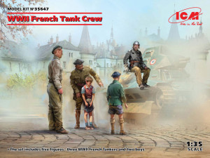 ICM 1:35 35647 WWII French Tank Crew (4 figures)