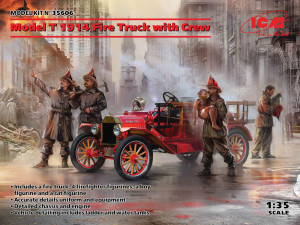 ICM 1:35 35606 Model T 1914 Fire Truck with Crew